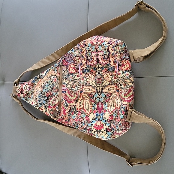 Bohemian Floral Daypack Backpack - Picture 1 of 12